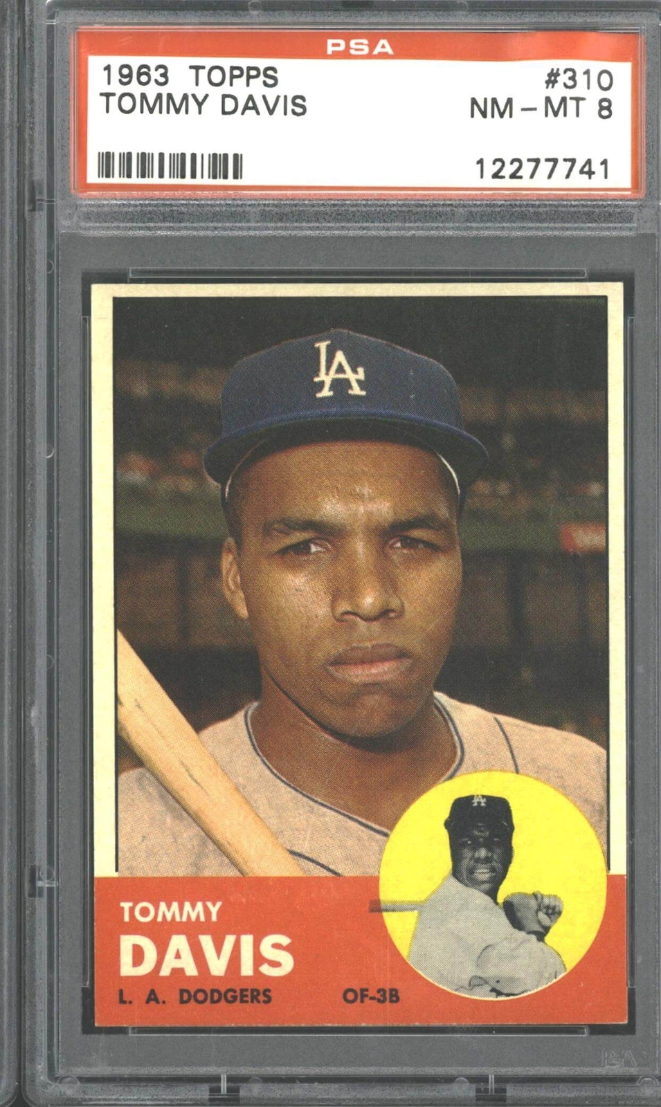 1963 Topps #310 Tommy Davis - PSA 8