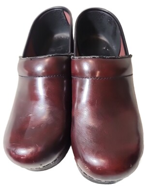 Dansko Leather Professional Clogs Nursing Medical Brown Shoes
