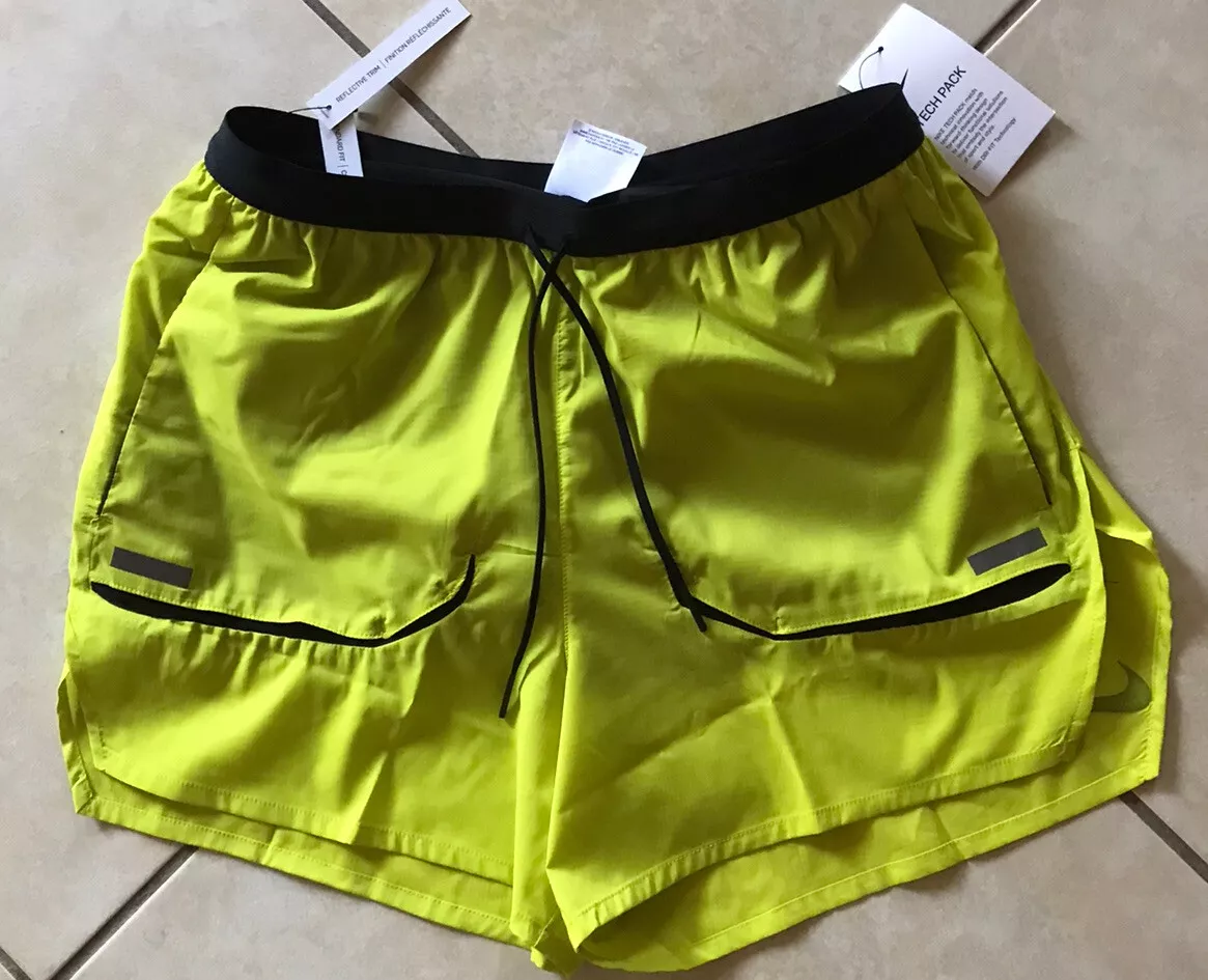 Nike Tech Pack Ultralight 2 in 1 Running Shorts Bright Cactus CJ5749 308 sz M