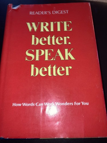 Vintage 1970s Reader's Digest WRITE BETTER SPEAK BETTER Hardcover EXCELLENT!! - 第 1/2 張圖片