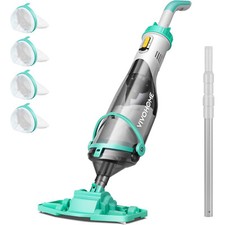 Cordless Rechargeable Pool Vacuum Handheld Pool Cleaner with Telescopic Pole