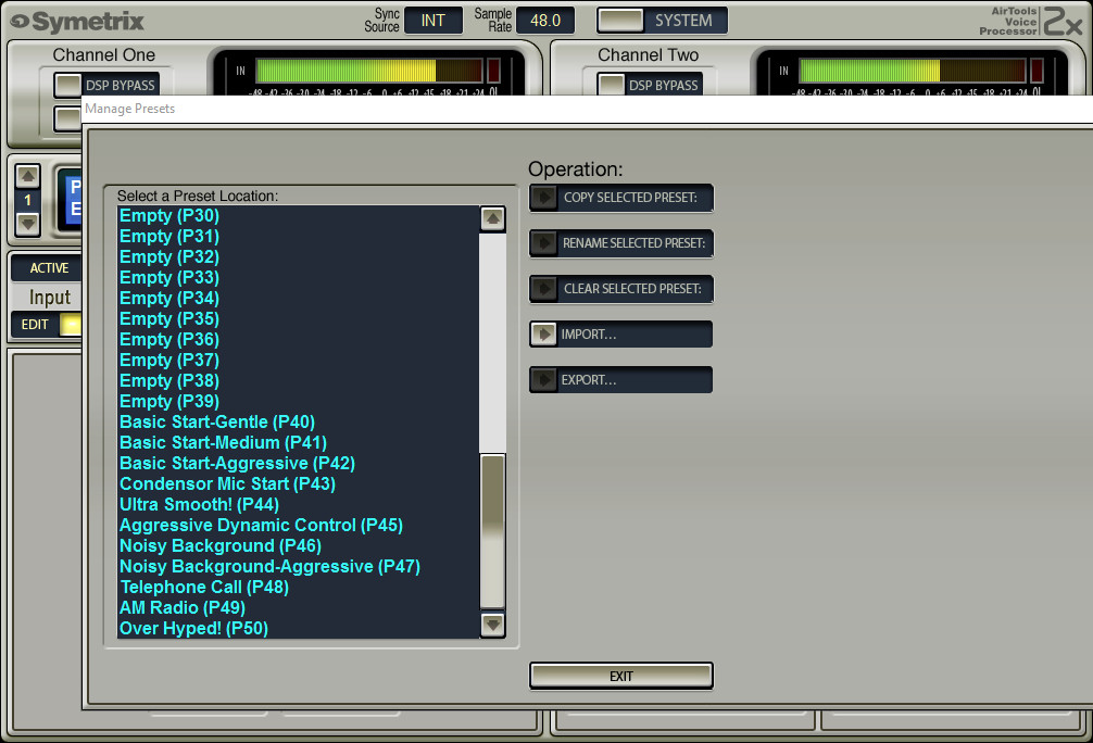 Airtools Symetrix 2X AES Digital Voice Processor Preamplifier Podcast Voiceover