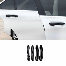 ABS Black Outside Smart Door Handle Cover Trim For Benz C-Class W205 2015-2021