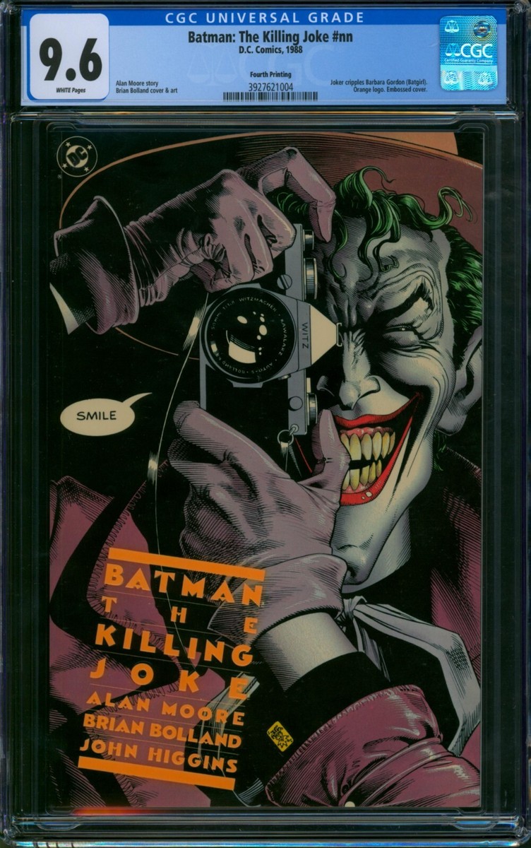 Batman the Killing Joke 1 (DC 1988) 🌟 CGC 9.6 🌟 4TH PRINT ORANGE