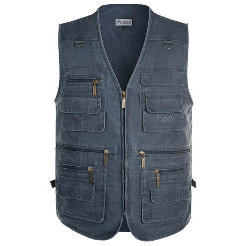 Plus Size 6XL 7XL Denim Vest Men's 