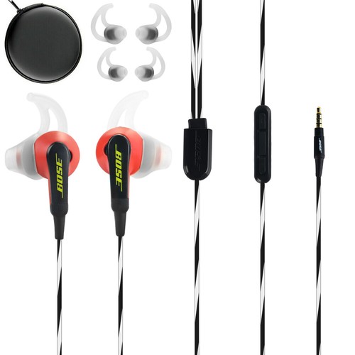 Bose Soundsport Wired In-Ear Headphones 3.5mm Fit For Apple ios - Black Red  | eBay
