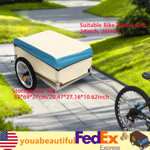 Bicycle Trailer 50 kg Load, Transport Trailer , Utility Cargo Bike Trailer
