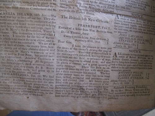 Rare Ohio Newspaper Weekly Recorder Chillicothe 1st Five Vol 1814-19 War of 1812 - Picture 12 of 23