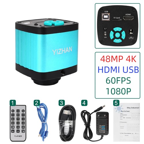 Videocamera pieghevole 48 MP 4K 1080P HDMI USB digitale microscopio 150X attacco C - Foto 28 di 28