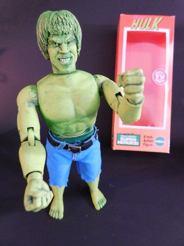 Mego 8" Action Figure Custom Marvel Comics Bill Bixby's Hulk Lou Ferrigno Boxed - Picture 3 of 13