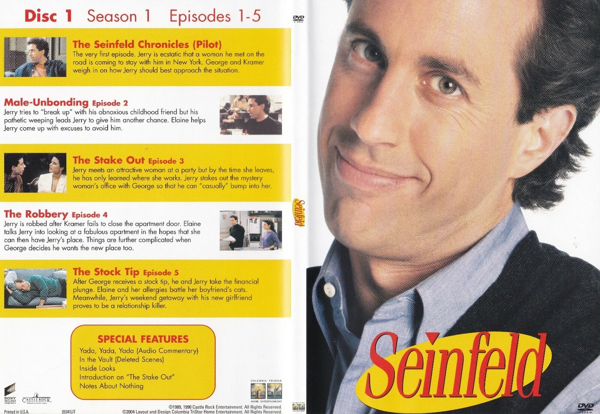 Individual Replacement for Seinfeld Season 1 & 2 DVD of Choice | eBay