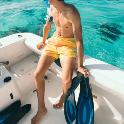 Color Changing Colorful Board Shorts Swim Trunks Change Colors