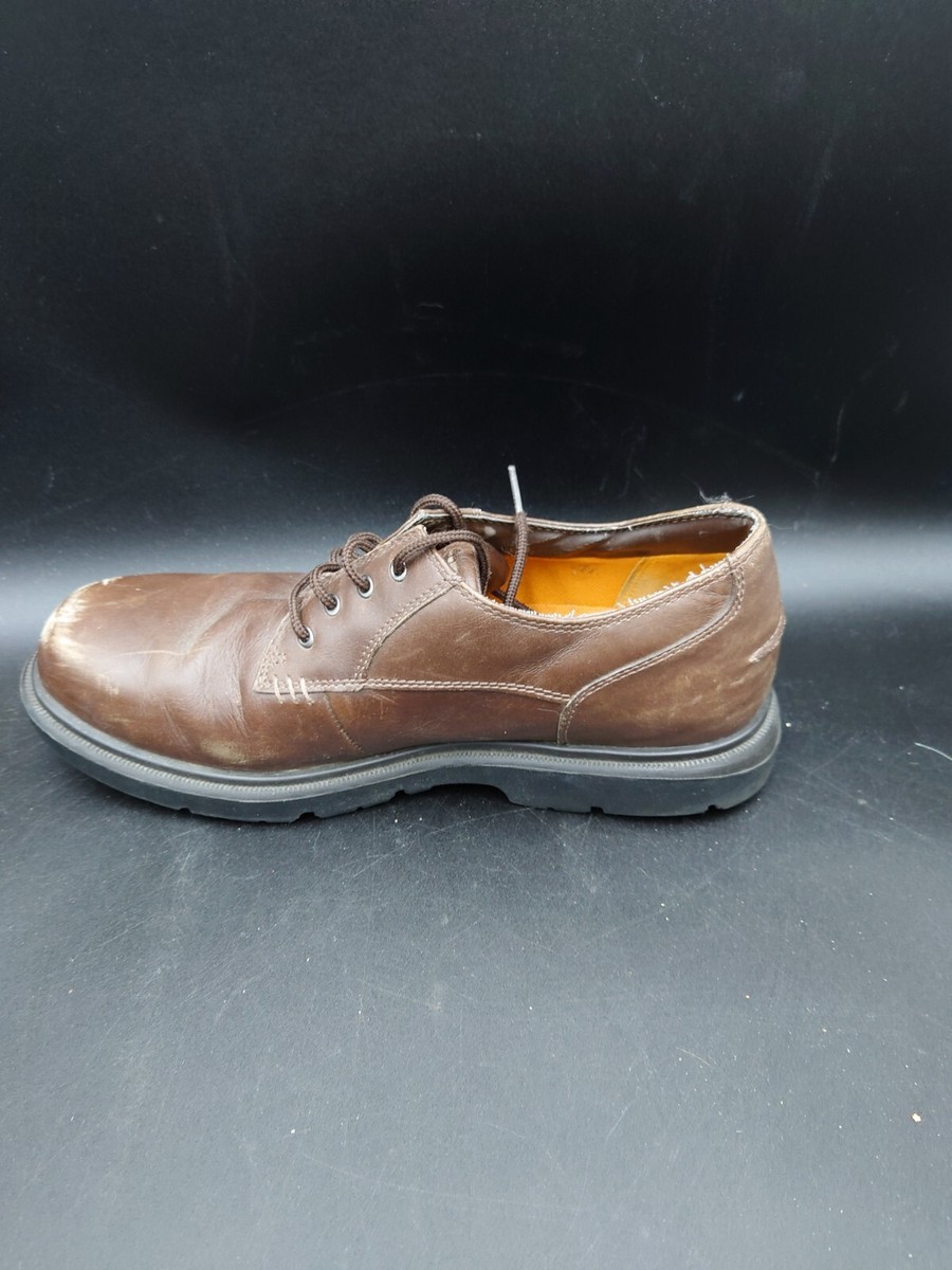 Timberland 72521 Men Size 10M Brown Leather Waterproof Derby Work Shoes Timberland Oxford Brown Leather Waterproof Work Hike Shoe  main image 2