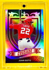 PRIZM CRUSADE SILVER JUAN SOTO PADRES SPECTACULAR PARALLEL REFRACTOR INSERT MVP