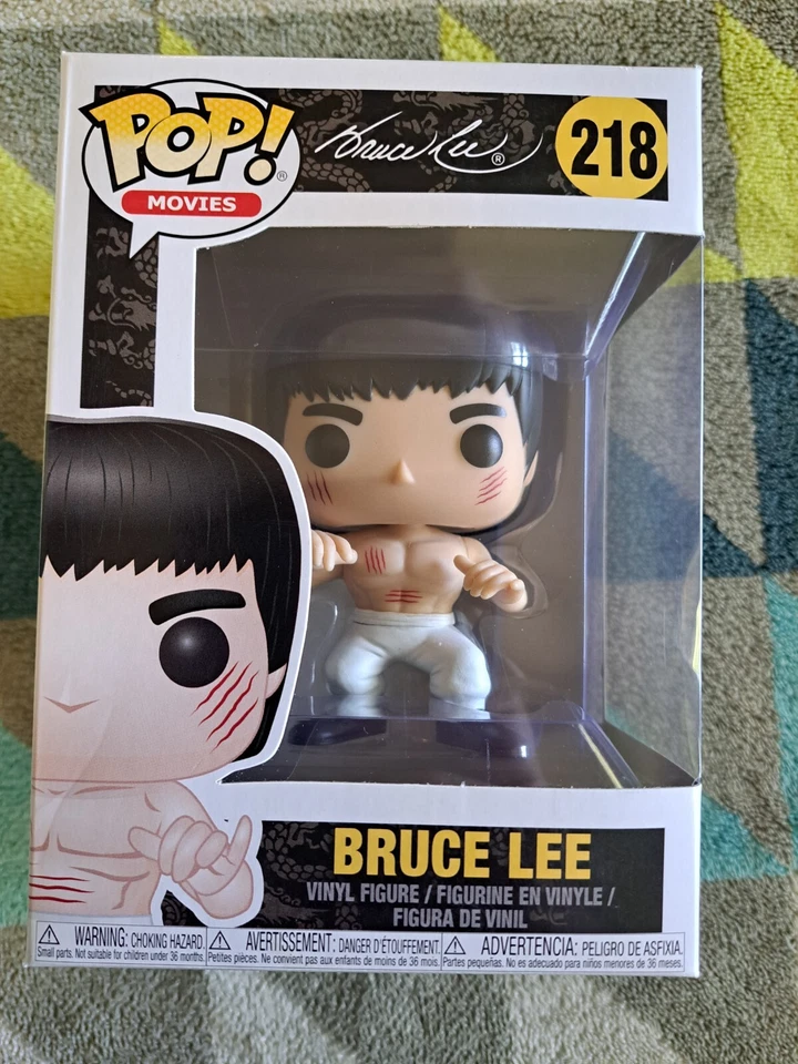 Bruce Lee Pop 218 - Kung Fu Bruce Lee Funko Pop! 2018 - abovedado + protector Foto 2 de 4