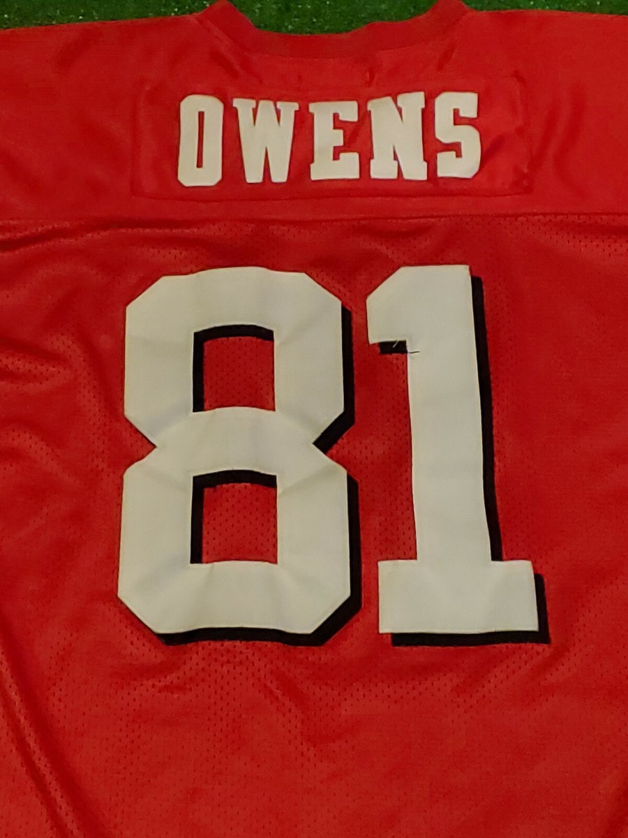 アメリカンフットボール Mitchell &amp; Ness - NFL Owens SF 49ers 2002 Jersey NFL Owens SF 49ers 2002 Jersey 3XL