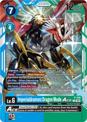 Imperialdramon: Dragon Mode ACE - P-109 NM - Digimon TCG