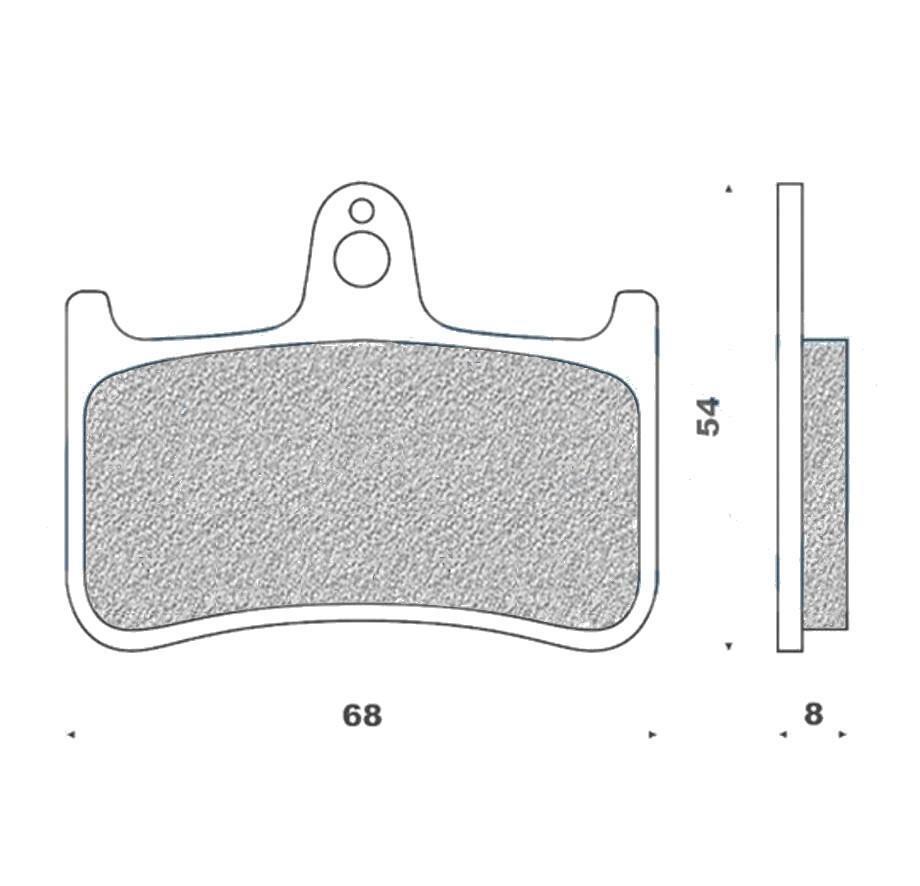 Plaquettes de frein Galfer 141 G1054 avant pour moto Honda 900 Hornet et CBR900RR