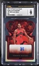 2021-22 Panini Crown Royale Rookie Crown Autographs Red - Scottie Barnes