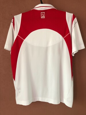 Lotto Official Product ATP Tennis Jersey T Shirt White Red Polo