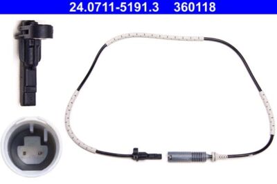 ATE Sensor Radrehzahl Hinten BMW 24.0711-5191.3