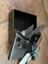 Forged Iron Box & Lid with 3 Ginko Leaves