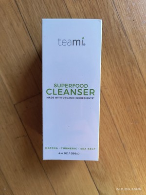 Teami Superfood Cleanser Face Cleaner Matcha Turmeric Sea Kelp 4.4 oz Sealed 