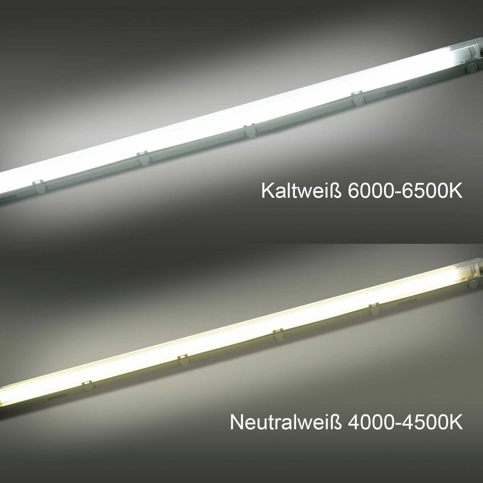 LED Feuchtraumleuchte Wannenleuchte Keller Garage 60/120/150cm - Foto 7