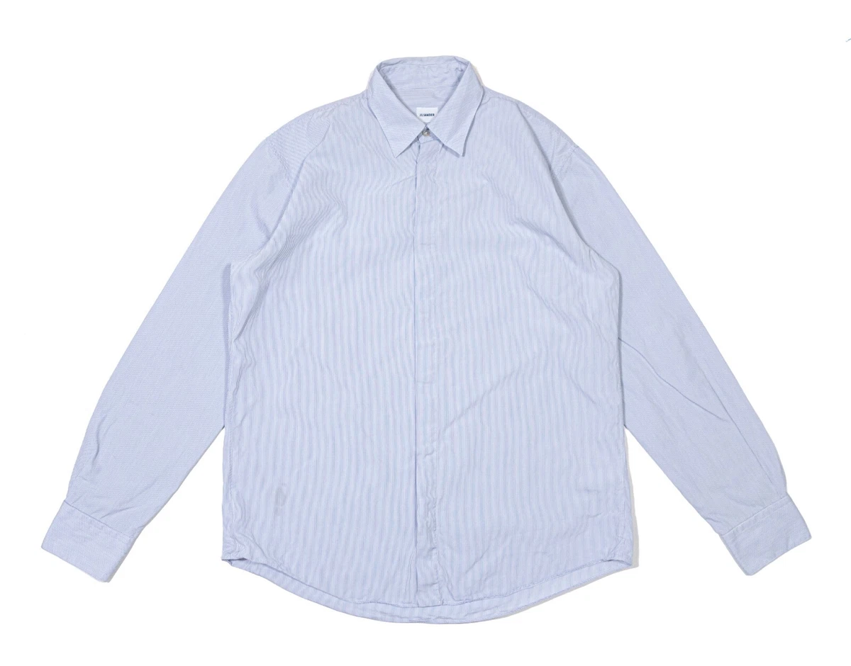 Jil Sander Blue Long Sleeve Dress Shirts for Men for sale | eBay