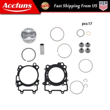 Top End Rebuild Kit Piston Ring Set with Gaskets for Polaris RZR 570 12-16 99mm