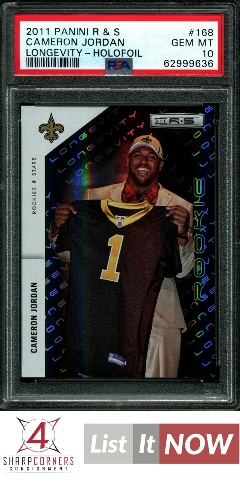 Cameron Jordan Panini Rookies & Stars #168 Longevity-Holofoil