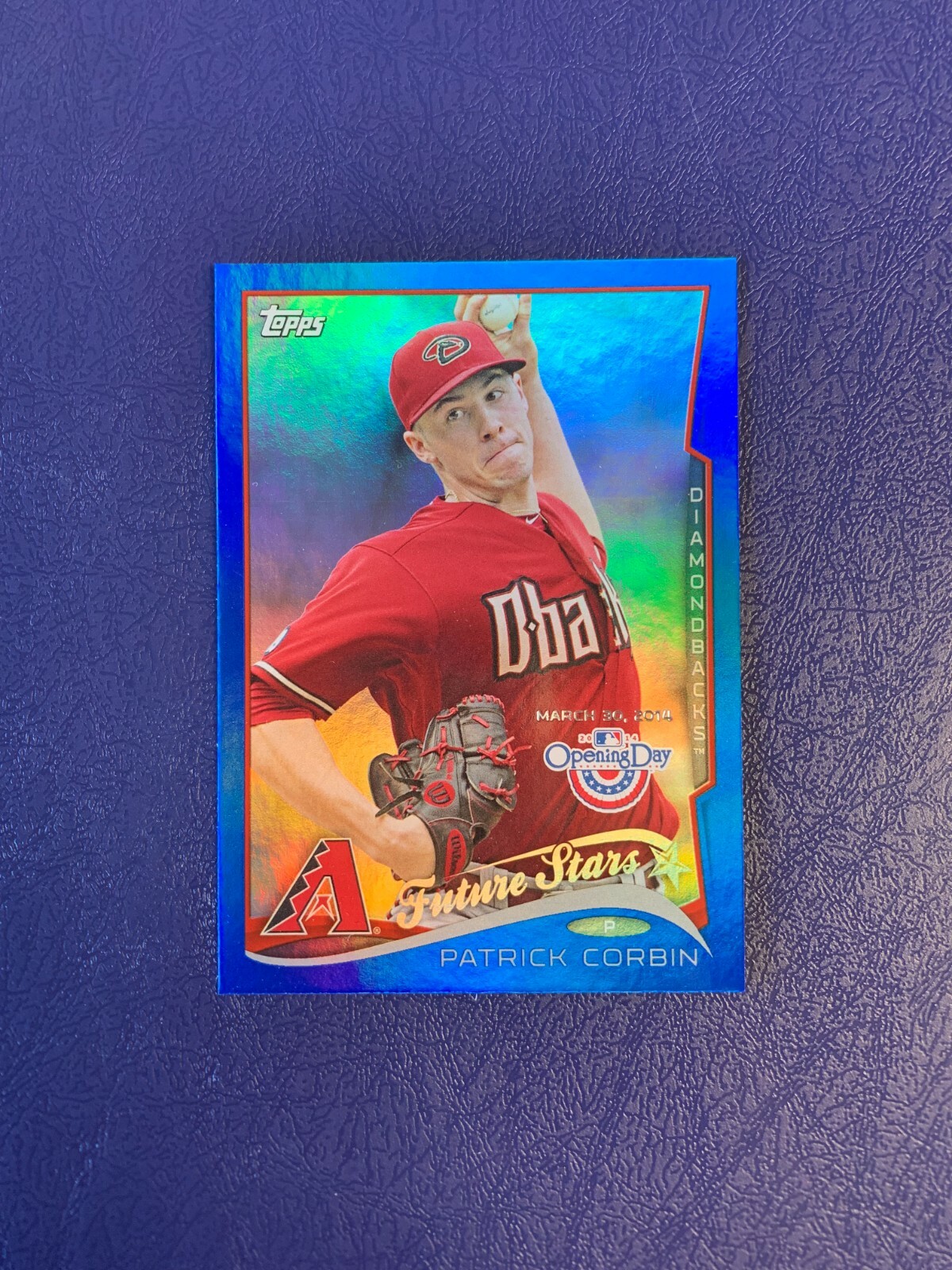 2014 Topps Opening Day #68 Patrick Corbin Blue Foil /2014 - Future Stars 