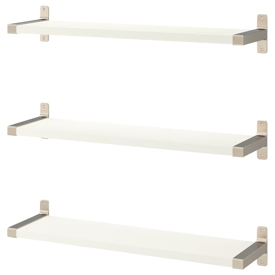 3x New IKEA Wall Shelf  Display Bookcase Rack & Shelving Storage Unit 80x20 cm