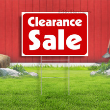 Clearance Sale Retail Store Sale Business Discount Promotion Message Yard Sign
