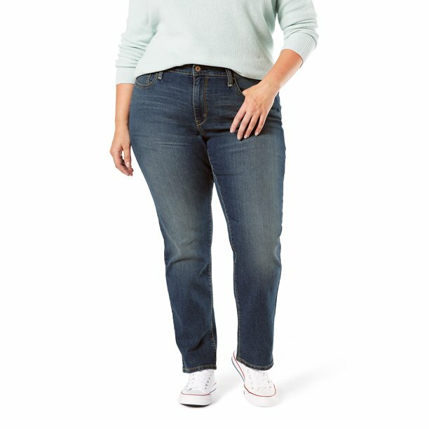Signature by Levi Strauss & Co. Women's Plus 16M Modern Straight Jeans --A1-- image 2