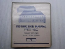 PTS 160 Frequency Synthesizer Manual 100 KHz / 159.999-999-9 MHz
