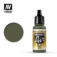 Vallejo 71289 Model Air US Dark Green Acrylic Paint 17ml - US