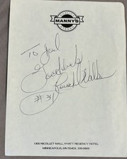 Herschel Walker Signed "...#34" 3x5 Note Card Georgia, NFL NFL