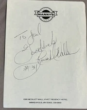 Herschel Walker Signed "...#34" 3x5 Note Card Georgia, NFL NFL