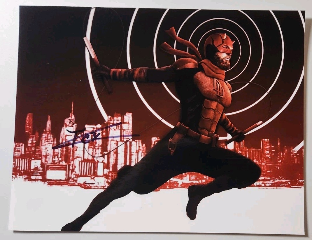 Daredevil CHARLIE COX Autographed 8.5x11  Photo - with COA