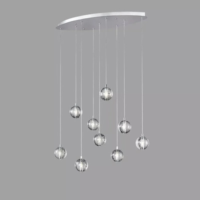 Avivo 9-flammige Kristall Stab Pendelleuchte Chrom und Kristall UVP 1.025,00 £