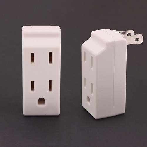 3 In 1 American Standard Power Pug Adapter 125 Degree Rotation US Socket _ch - Afbeelding 8 van 10