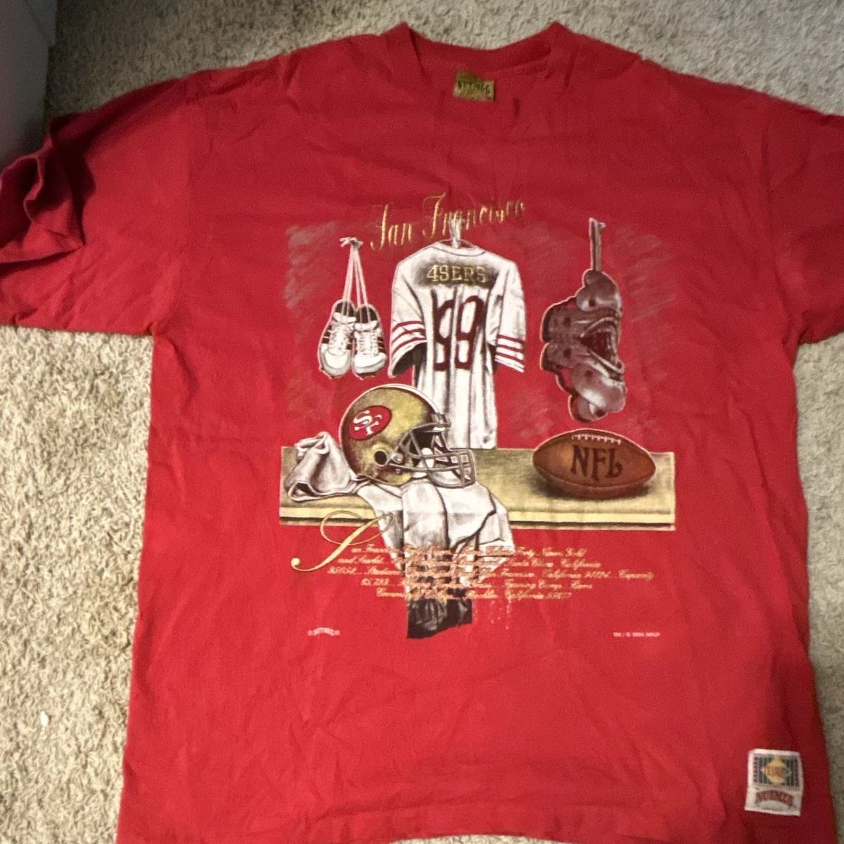 サンフランシスコ49ers NFLNUTMEG USA製 1995年TシャツXL Nutmeg San
