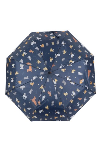 Mountain Warehouse Mini Patterned Umbrella with Wrist Strap Windproof Brolly - Picture 2 of 31