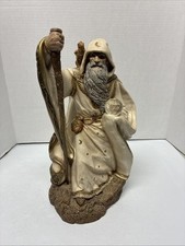 Large White Wizard 13” By Peña 1986 Windstone Editions Retired Rare