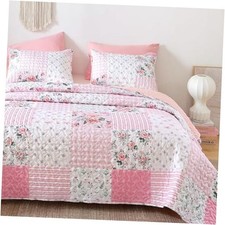 Quilt Sets Size Floral Quilt Set 3 Pieces Bedding Set Bedspreads Queen Pink