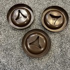 Set Of 3 Ballonoff Tin Canisters Vegetable Design Brown Lid MCM VTG 1960s ZZ7 — photo 7