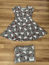 Hello Kitty Dress, Short Sleeve, Size 7-8, New In Bag