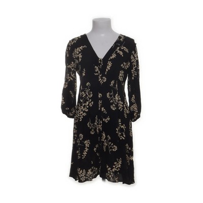 Ba&sh, Kleid, Größe: S, Schwarz/Mehrfarbig, Viskose, Blumen, Damen #EGj