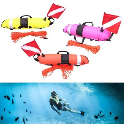Freediving Buoy Float mit 25 m Seilen mit Tauchflagge zum Schnorcheln und